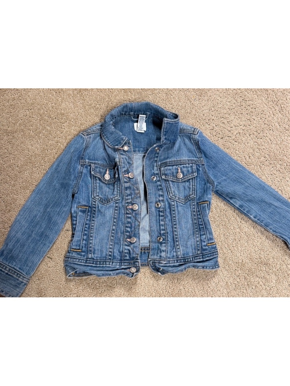 Gap Kids Girls Classic Blue Denim Jean Jacket Size Small